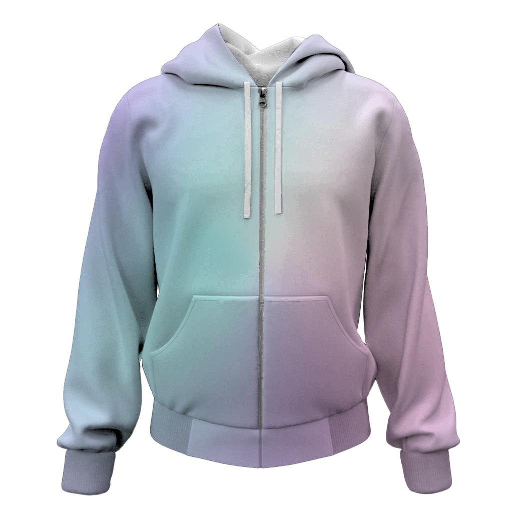 Prismatic Fog Lattice lightweight hoodies