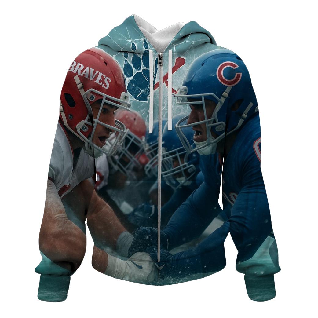 Frozen Field Overtime Brawl embroidered hoodies