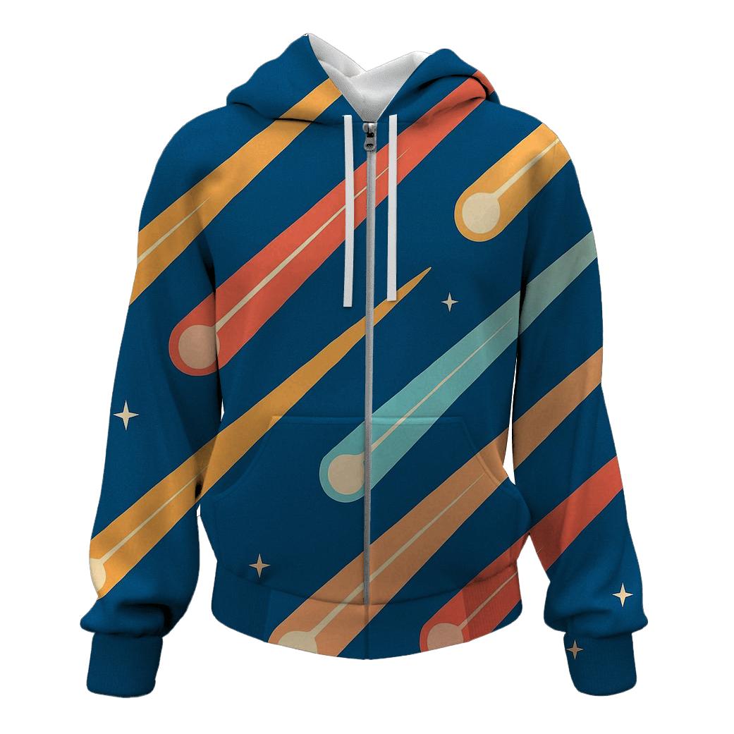 Comet Trail Overprint heavyweight hoodies
