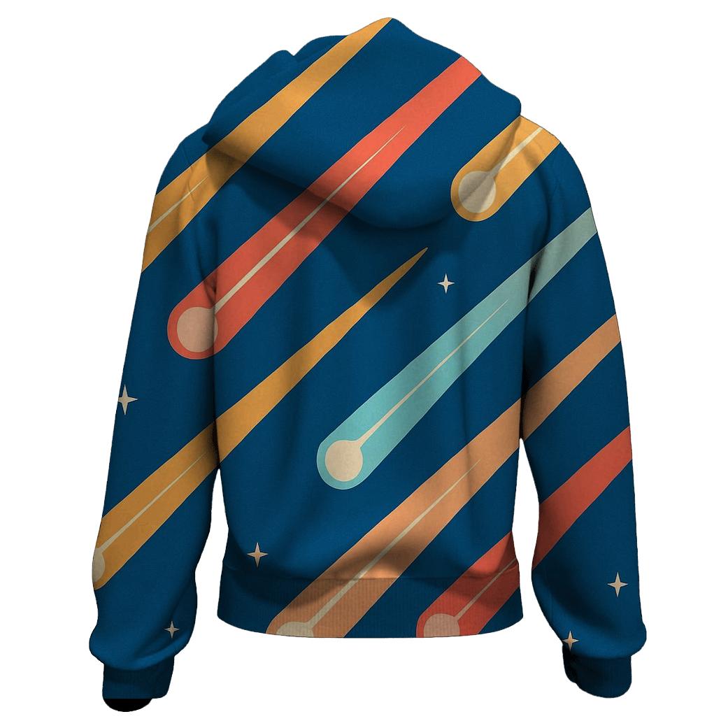 Comet Trail Overprint heavyweight hoodies