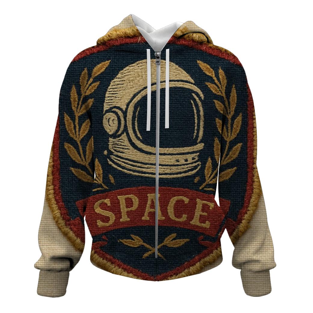Old School Space Rangers Patch Emblem graphic hoodies