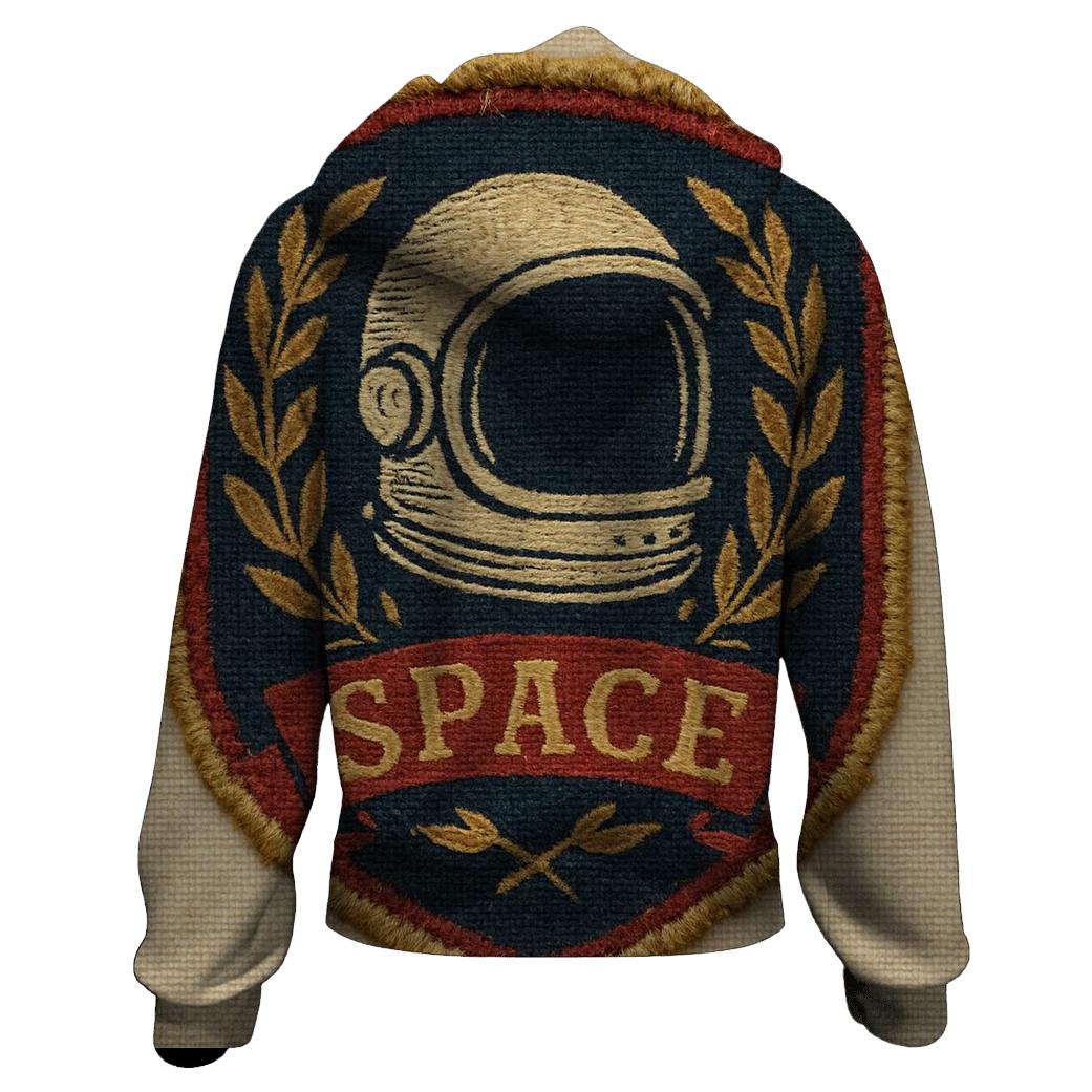 Old School Space Rangers Patch Emblem graphic hoodies