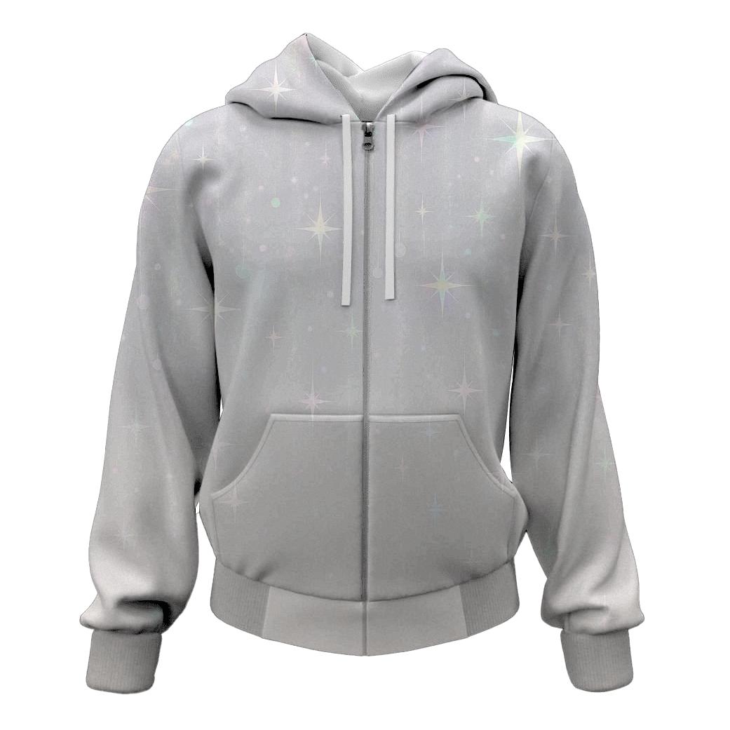 Pastel Holo Starfall Veil printed hoodies