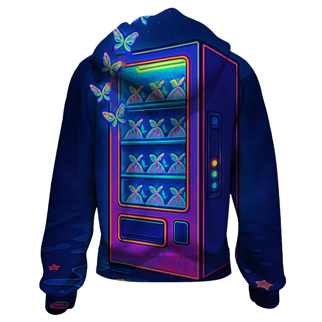 Butterfly Vending Machine Mirage graphic hoodies