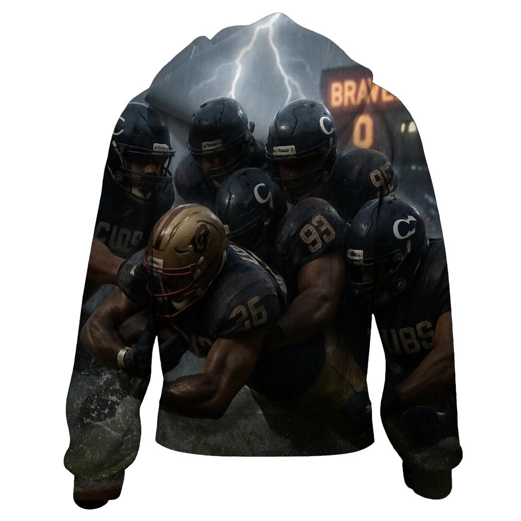 Rainstorm Goal Line Stand embroidered hoodies