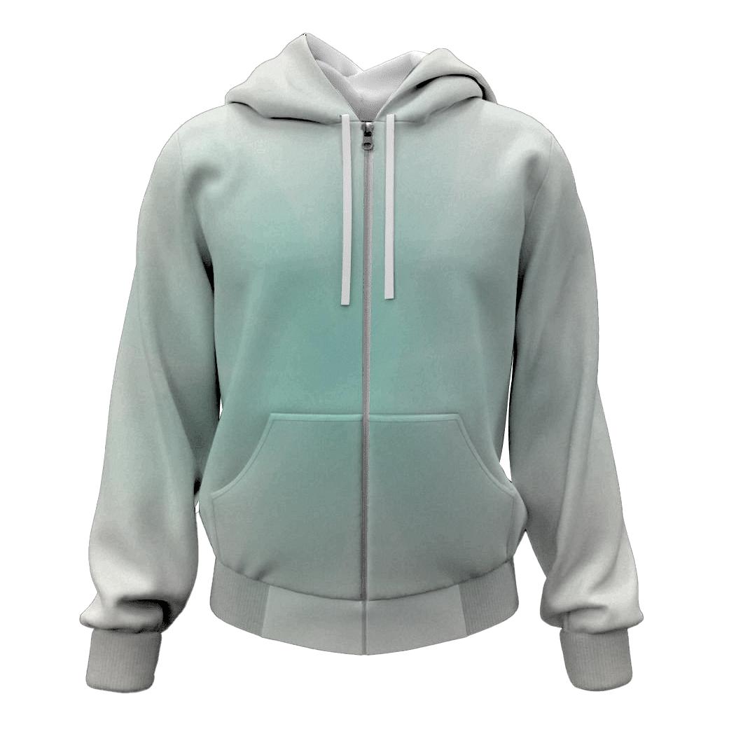 Arctic Mint Bloom custom hoodies