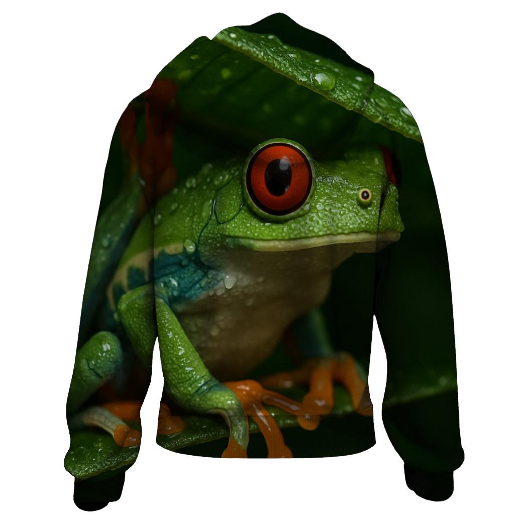 Rainforest Glide Red Eyed Tree Frog hoodie designs