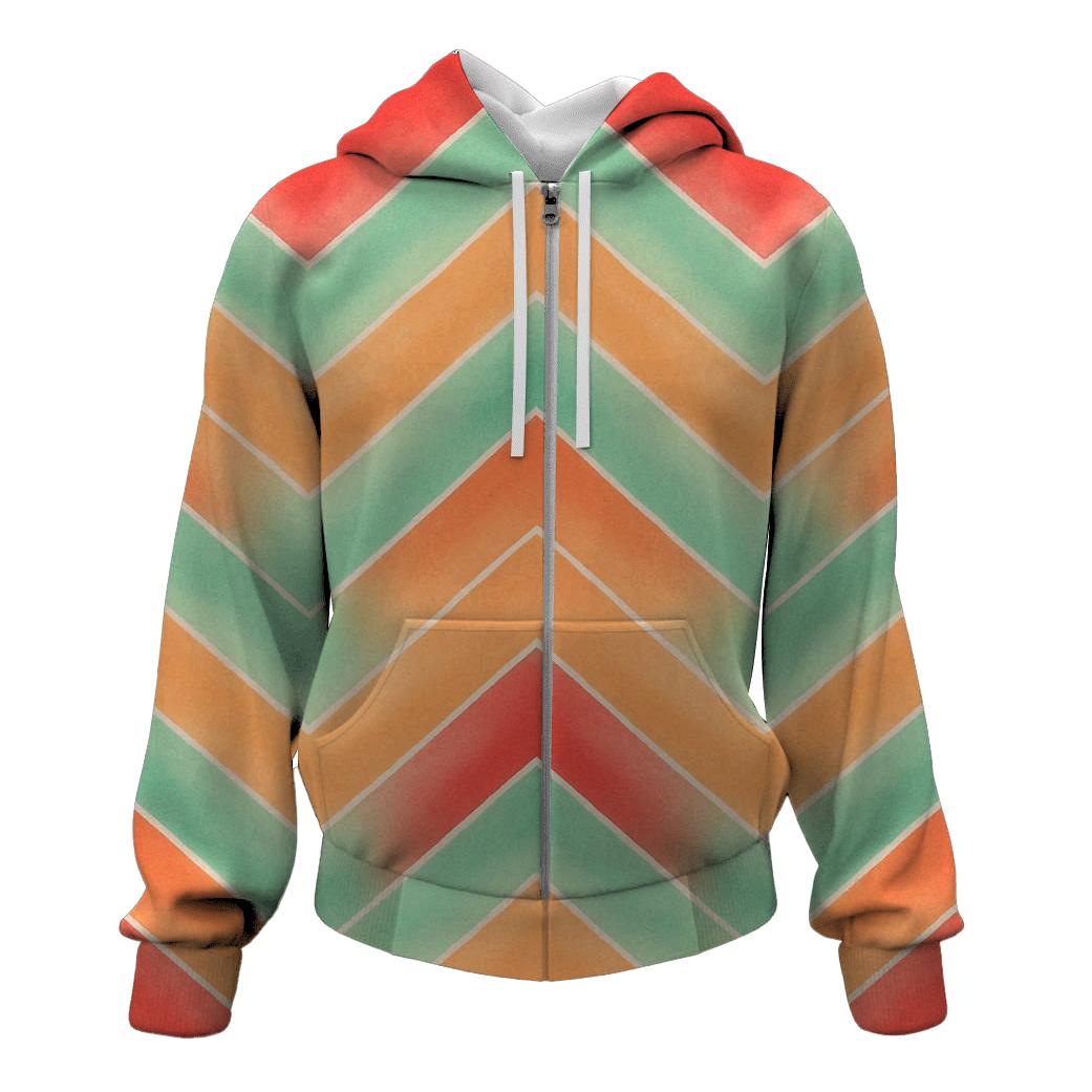 Accordion Chevron Planetary Ridges pullover hoodies