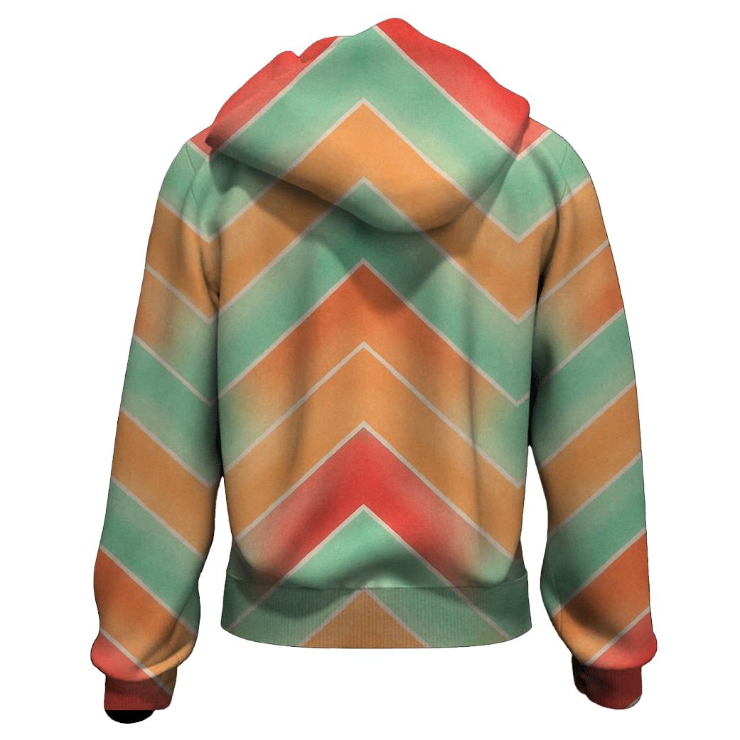 Accordion Chevron Planetary Ridges pullover hoodies