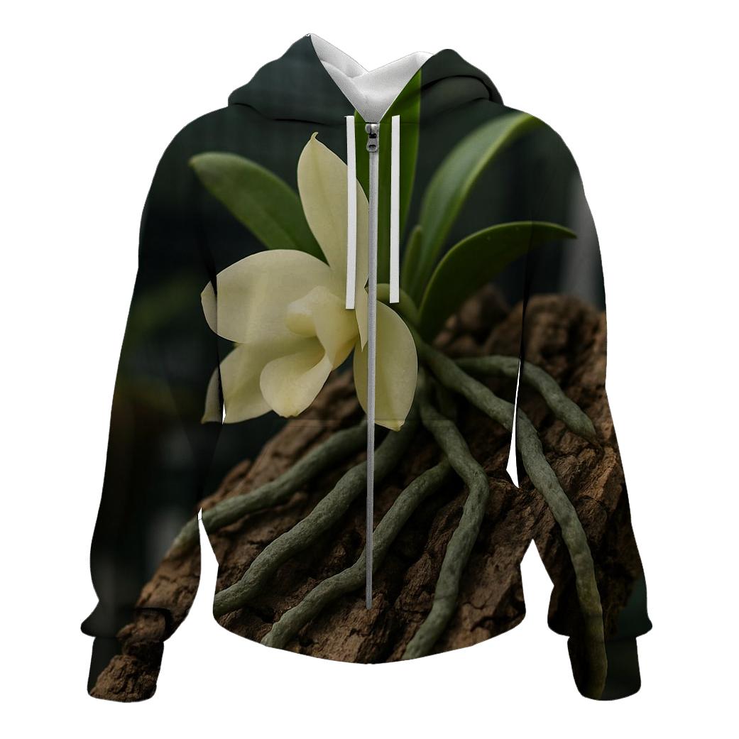 Orchid Roots And Bark In A Conservation Nursery pullover hoodies