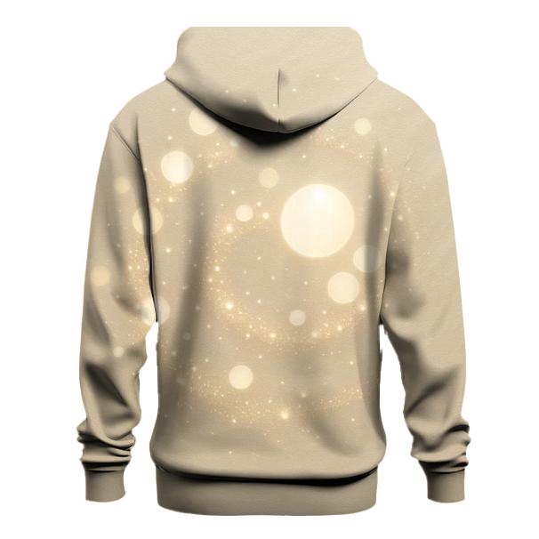 Champagne Orbit Pearls zip-up hoodies