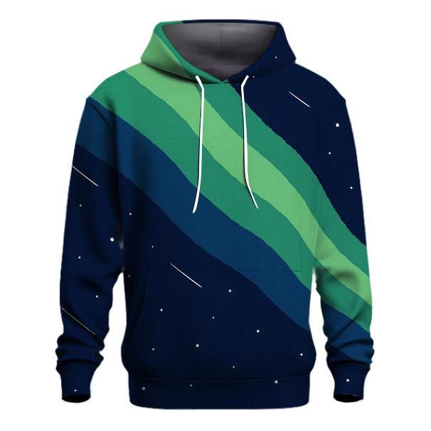 Aurora Curtain Traverse embroidered hoodies