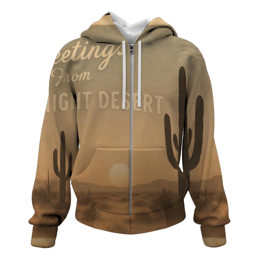 Sun Bleached Desert Star Map Postcard heavyweight hoodies