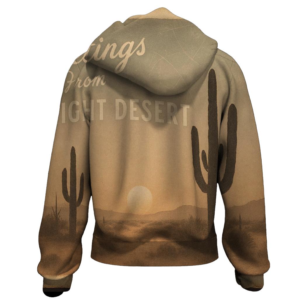 Sun Bleached Desert Star Map Postcard heavyweight hoodies