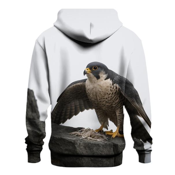 Basalt Perch Peregrine Falcon embroidered hoodies