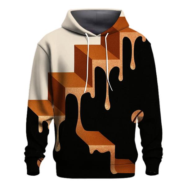 Copper Drip Geometry premium hoodies