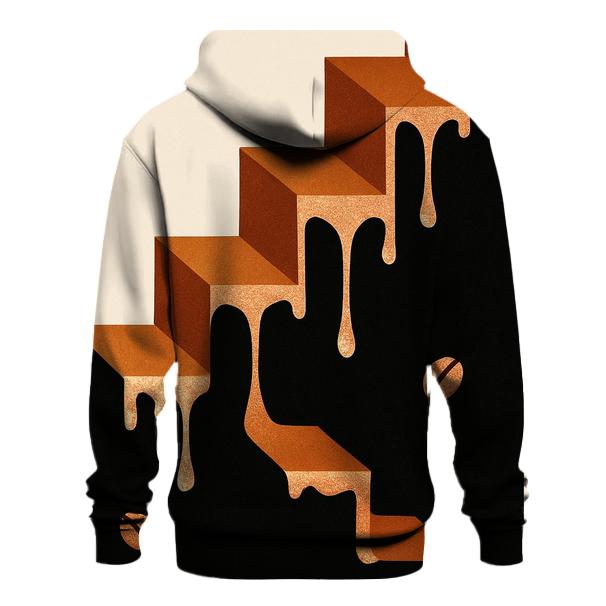 Copper Drip Geometry premium hoodies