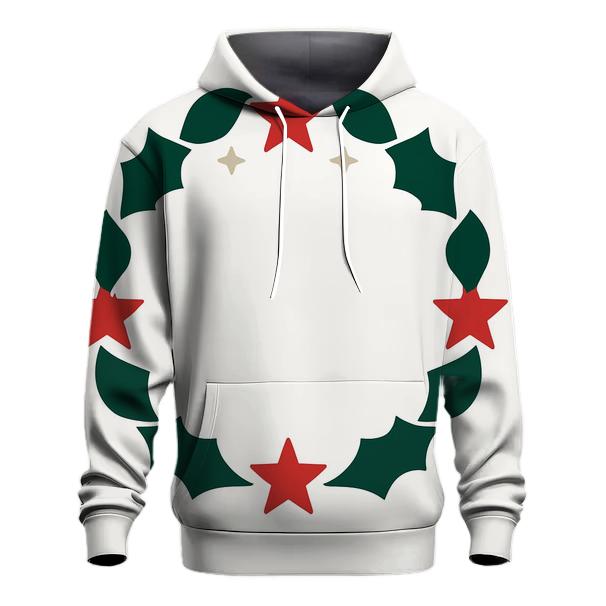 Starlit Holly Orbit Wreath hoodie trends