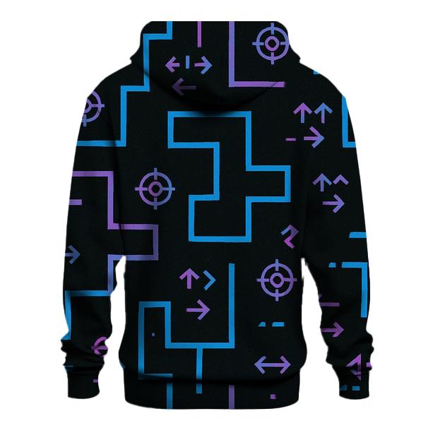 Laser Tag Maze Blueprint graphic hoodies
