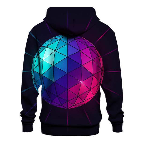 Disco Prism Burst lightweight hoodies