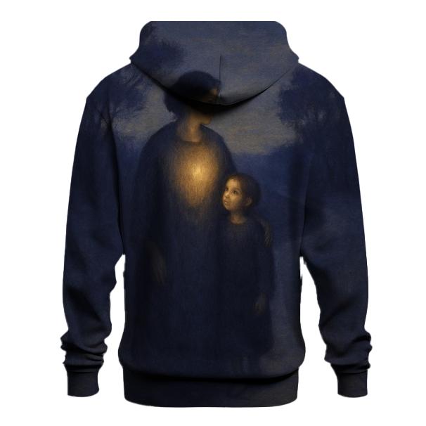 The Lantern Within A Mother Who Teaches Courage Without Demanding It embroidered hoodies