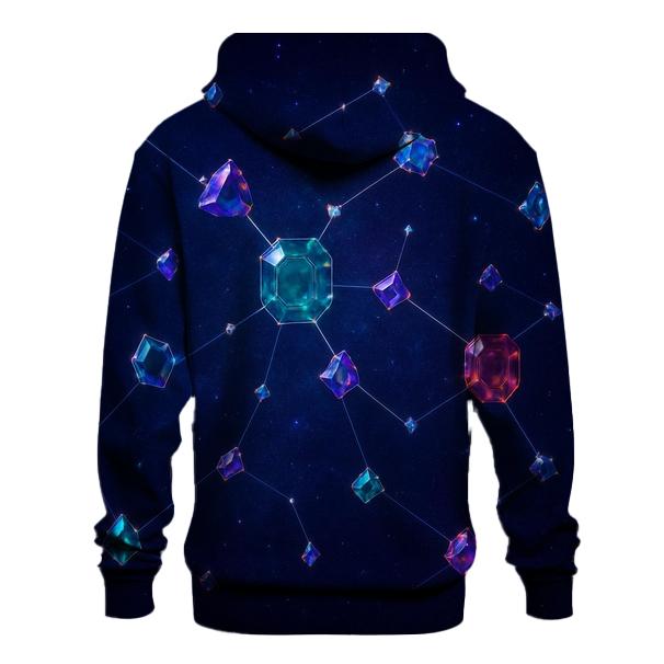 Jewel Tone Constellation Facets pullover hoodies
