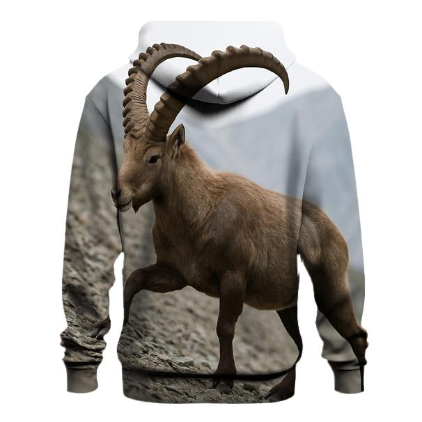 High Scree Surefooted Ibex printed hoodies