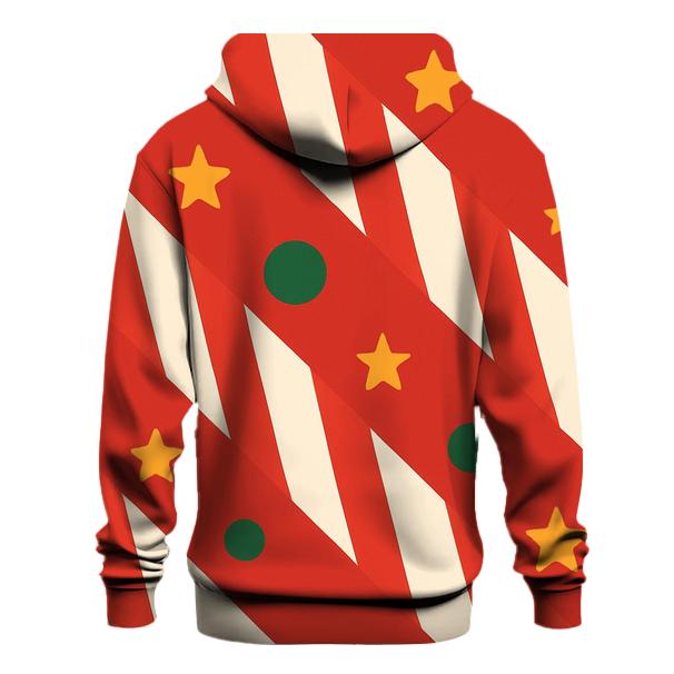 Candy Cane Comet Stripes heavyweight hoodies