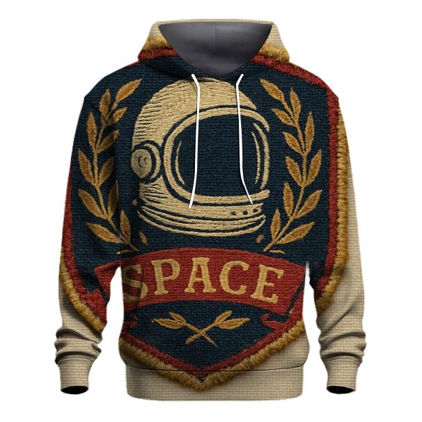 Old School Space Rangers Patch Emblem zip-up hoodies