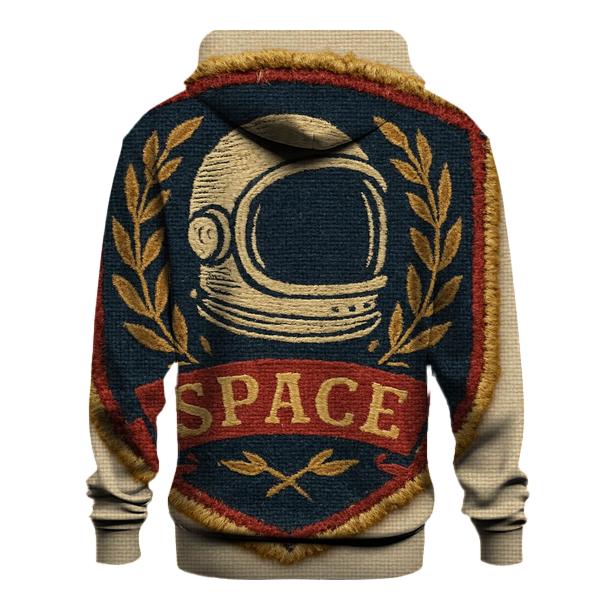 Old School Space Rangers Patch Emblem zip-up hoodies