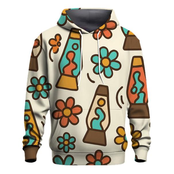Funky Daisies And Lava Lamps zip-up hoodies