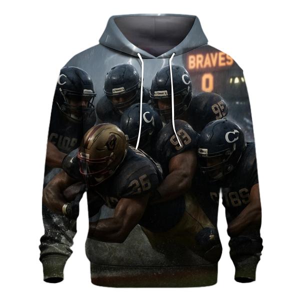 Rainstorm Goal Line Stand pullover hoodies