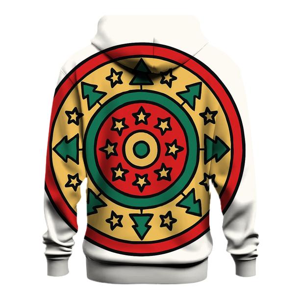 Ornament Mandala Rings zip-up hoodies