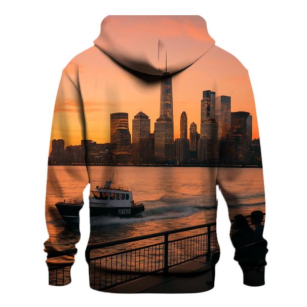Sunset From The Battery With Harbor Pilots Crossing The Frame hoodie styles