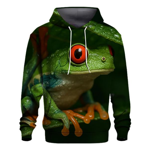 Rainforest Glide Red Eyed Tree Frog designer hoodies