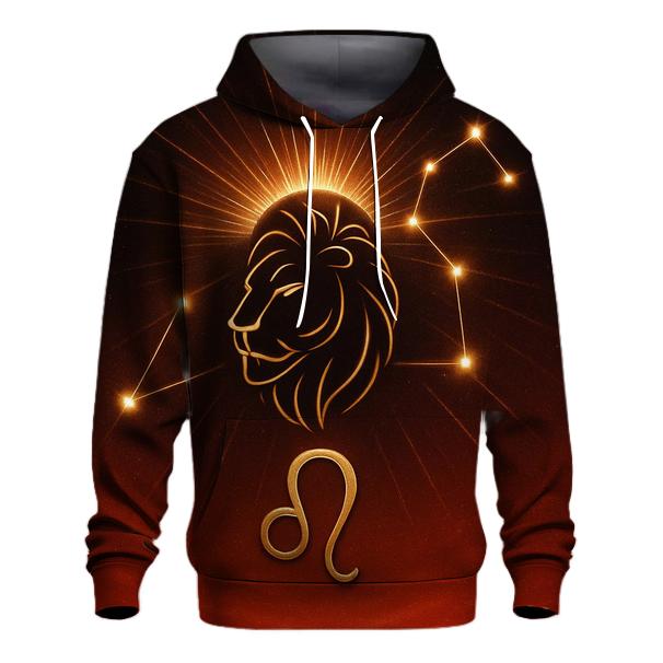 Leo Solar Crown Constellation Roar heavyweight hoodies