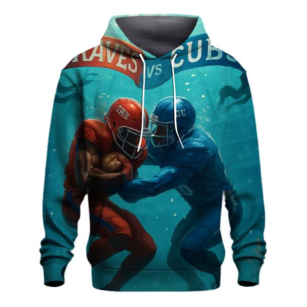 Underwater Stadium Tackle Surge designer hoodies