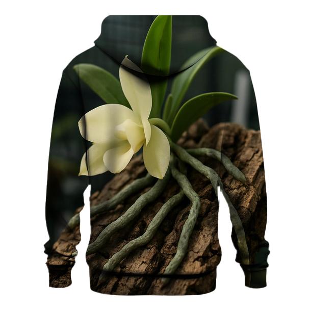 Orchid Roots And Bark In A Conservation Nursery embroidered hoodies