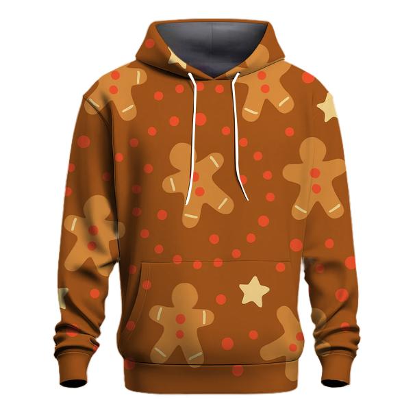 Gingerbread Galaxy Dots embroidered hoodies