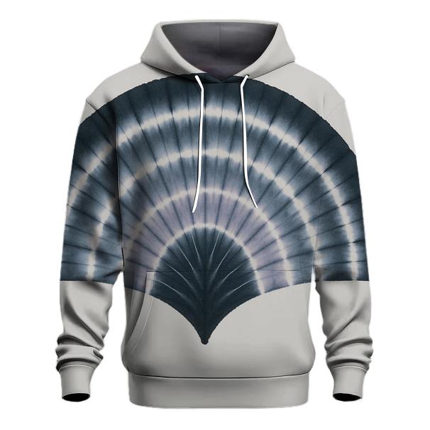 Shibori Fan Fold Lunar Eclipse Arc custom hoodies