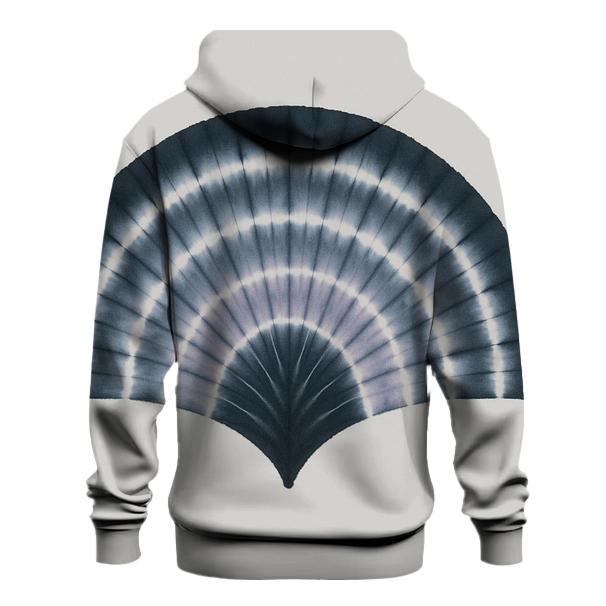 Shibori Fan Fold Lunar Eclipse Arc custom hoodies