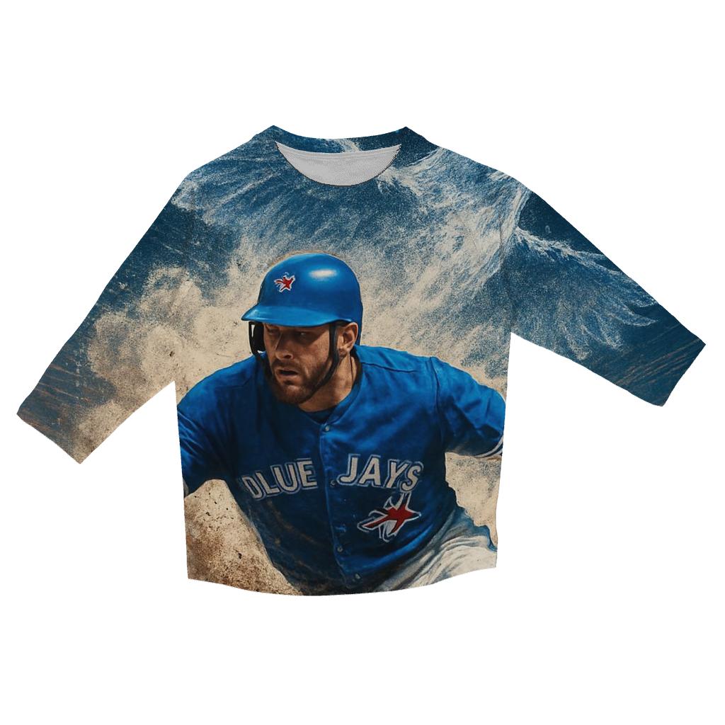 Runline Blue Jays Horizon Chase printed three quarter sleeve shirts