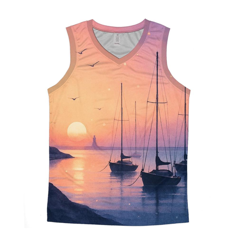 Midnight Lavender Harbor Afterglow stylish racerback tanks