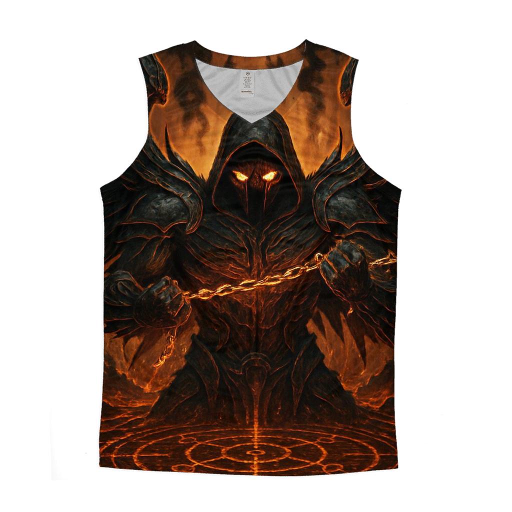 Infernal Seraph Of Broken Chains personalized athletic tanks