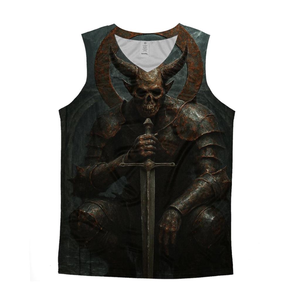 Demon Knight Of The Rusted Halo trendy fitted tank tops