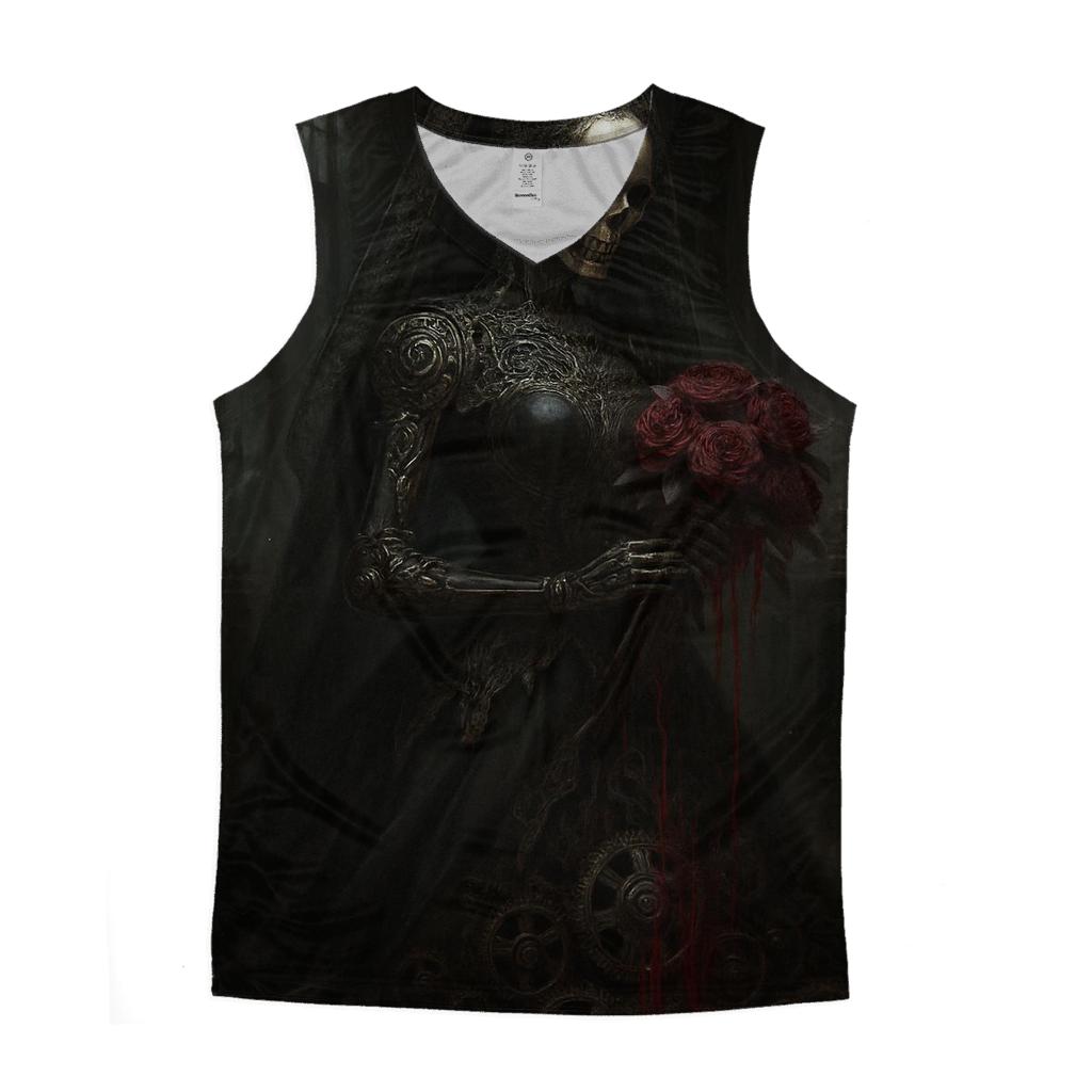 Veil Of The Mourning Automaton graphic print tank tops