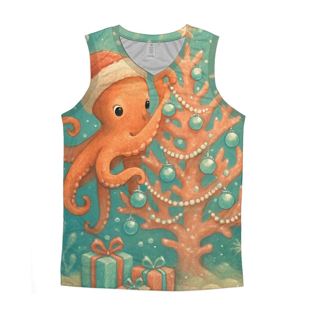 Frosted Ornament Octopus Tree Decorator personalized athletic tanks