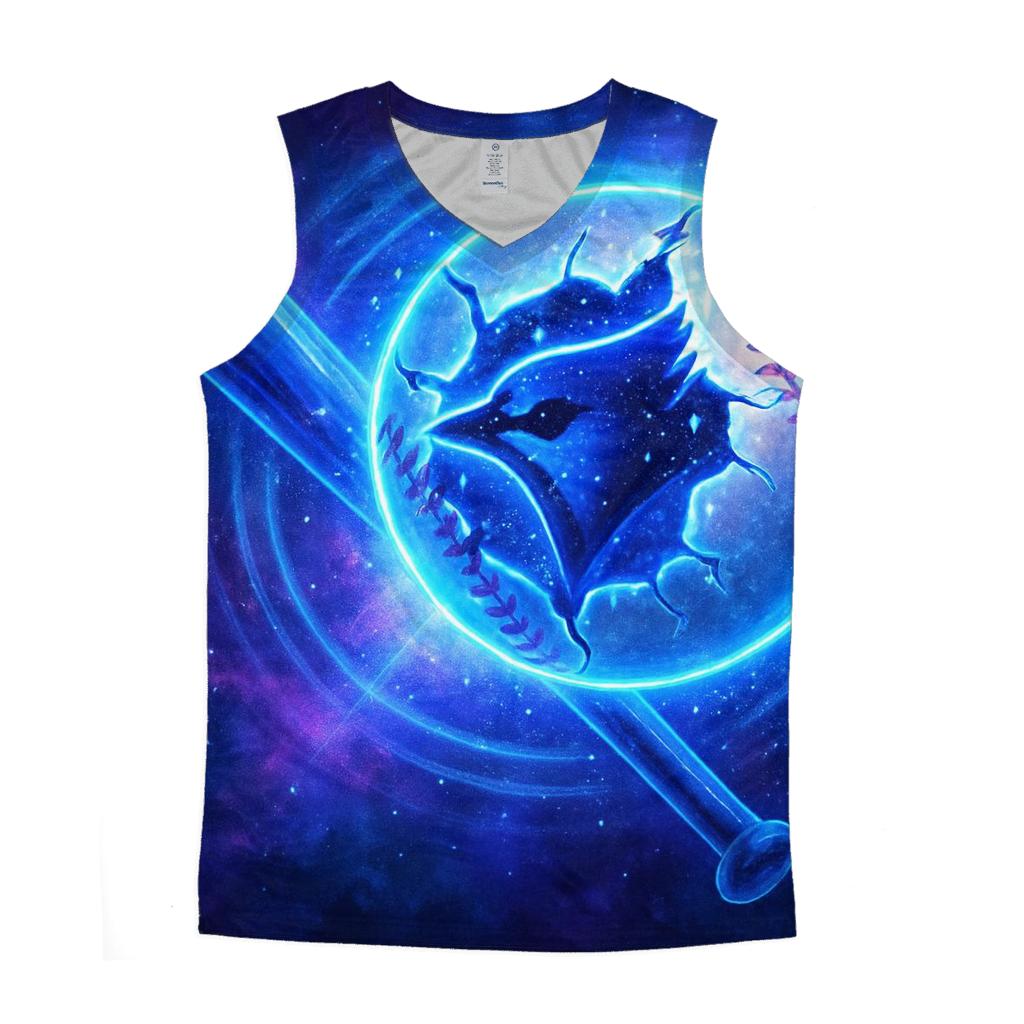 Blue Jays Starfield Bat Impact cotton sleeveless tops