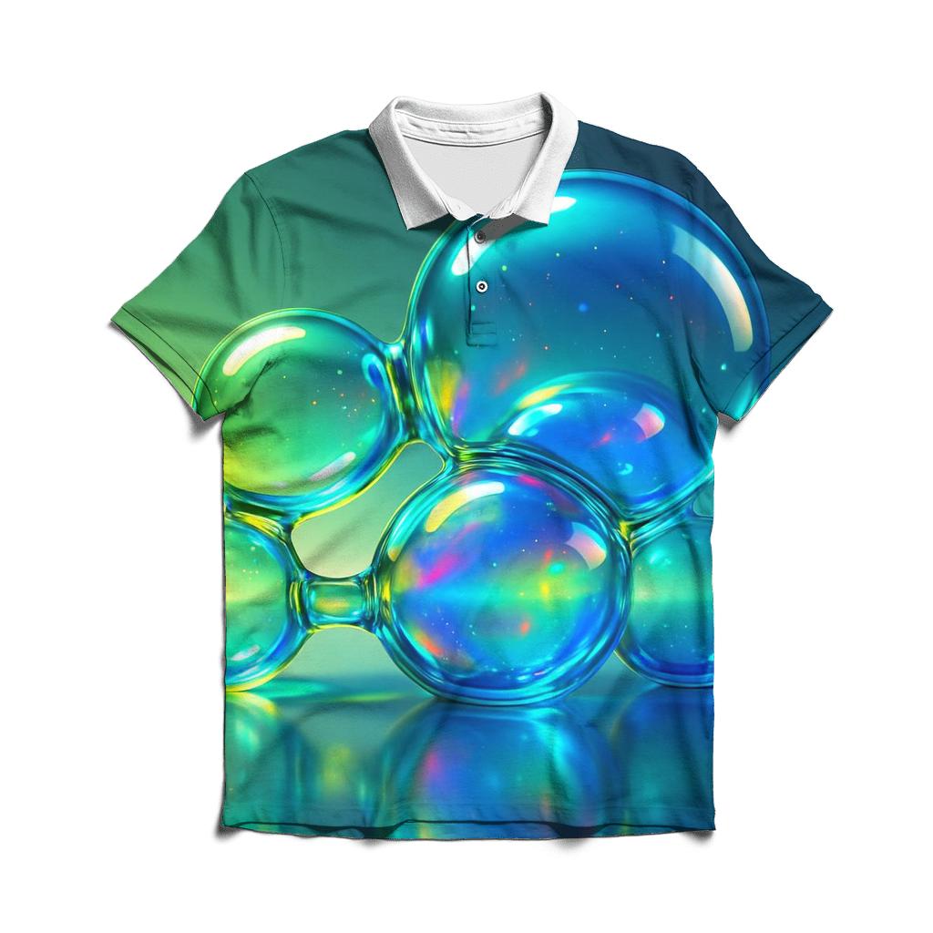 Bubbleglass Horizon Engine designer slim fit polos