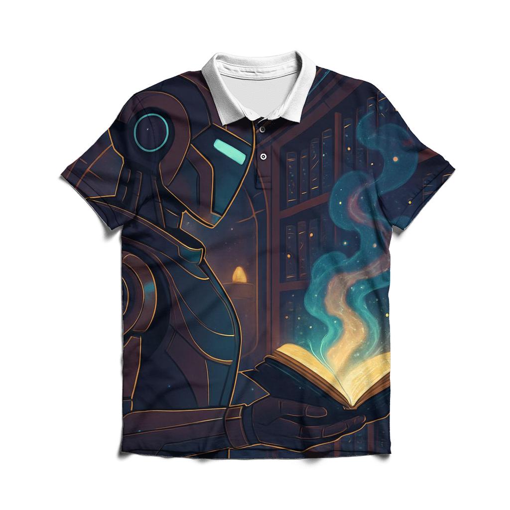 The Library Of Living Nebulas designer slim fit polos